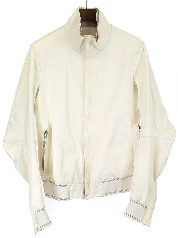 CAROL CHRISTIAN POELL キャロルクリスチャンポエル O.DYED SEMI-ARMHOLE LEATHER BOMBER レザーボンバージャケット