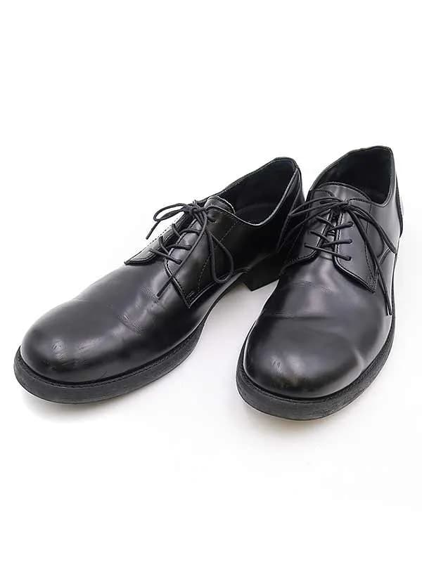 Yohji Yamamoto ヨウジヤマモト コスチュームドオム 19AW シャイニーガラスレザープレーントゥシューズ