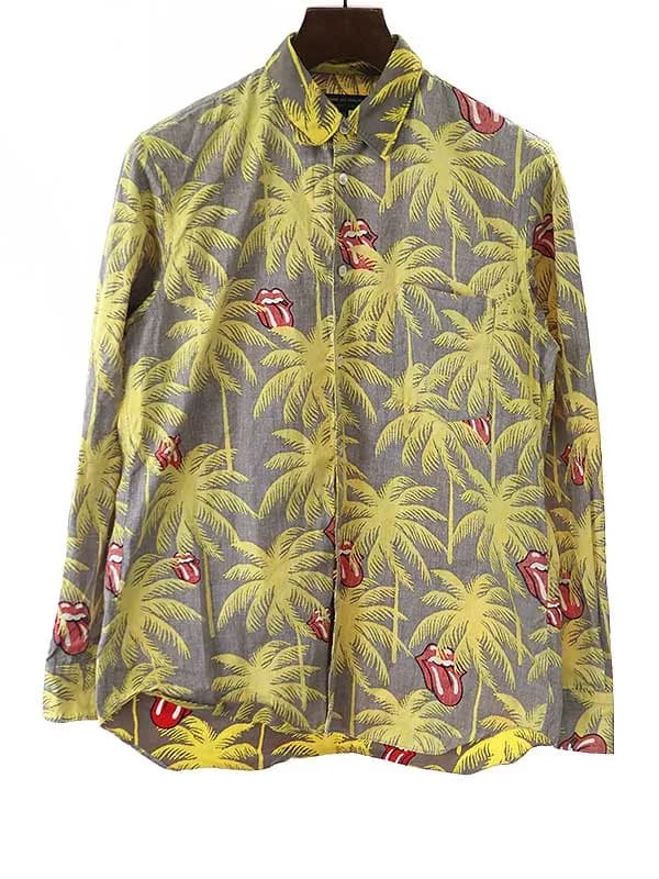 COMME des GARCONS コムデギャルソンオムプリュス×ローリングストーンズ 2006SS リッププリントシャツ