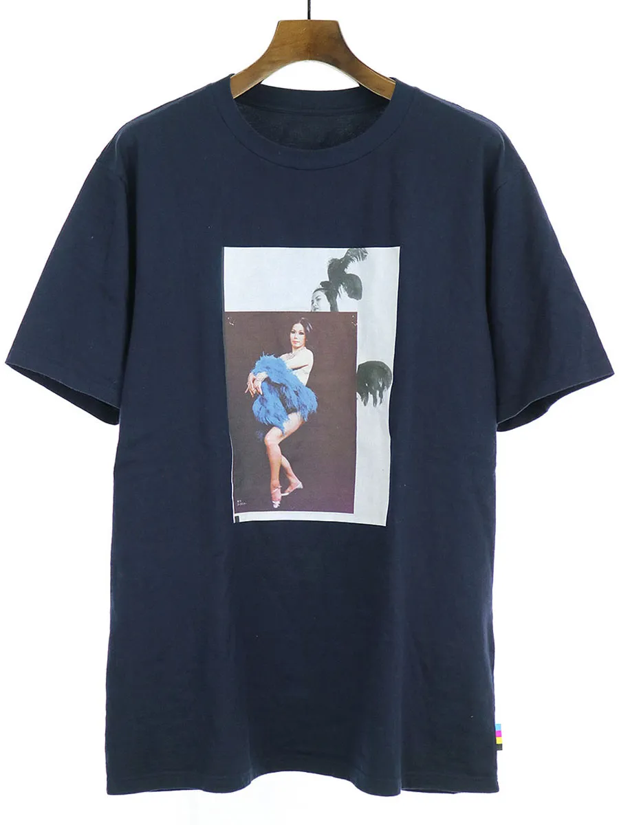 Mame Kurogouchi マメ クロゴウチ×ザ コンビニ グラフィックプリントクルーネックTシャツ
