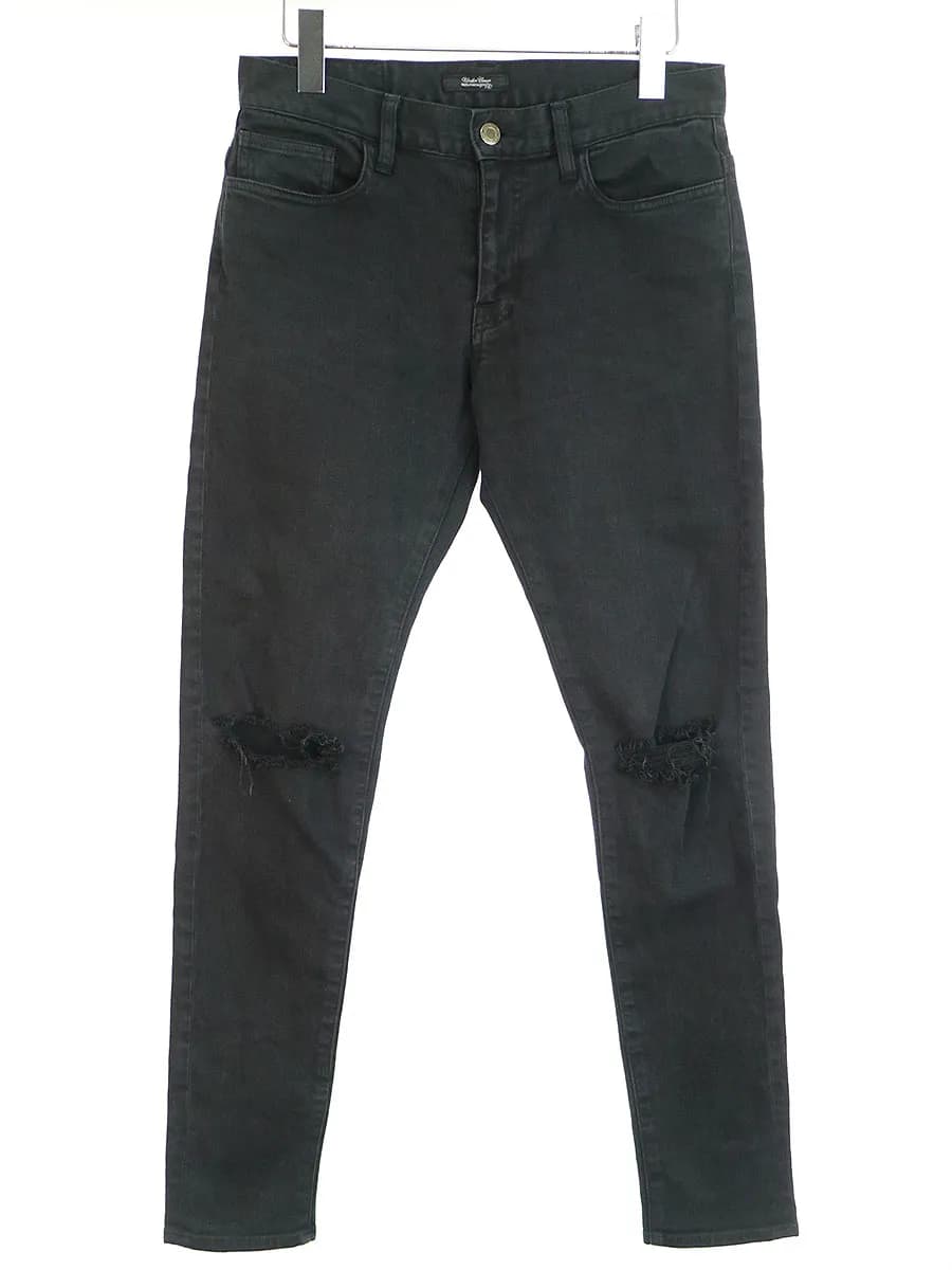 UNDERCOVER アンダーカバー 14AW ニークラッシュストレッチデニムパンツ