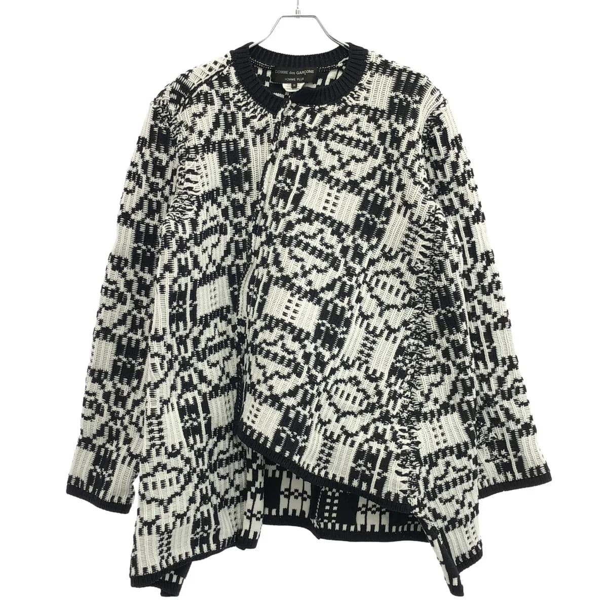 COMME des GARCONS コム デギャルソンオムプリュス 21AW アシンメトリーデザインニットセーター