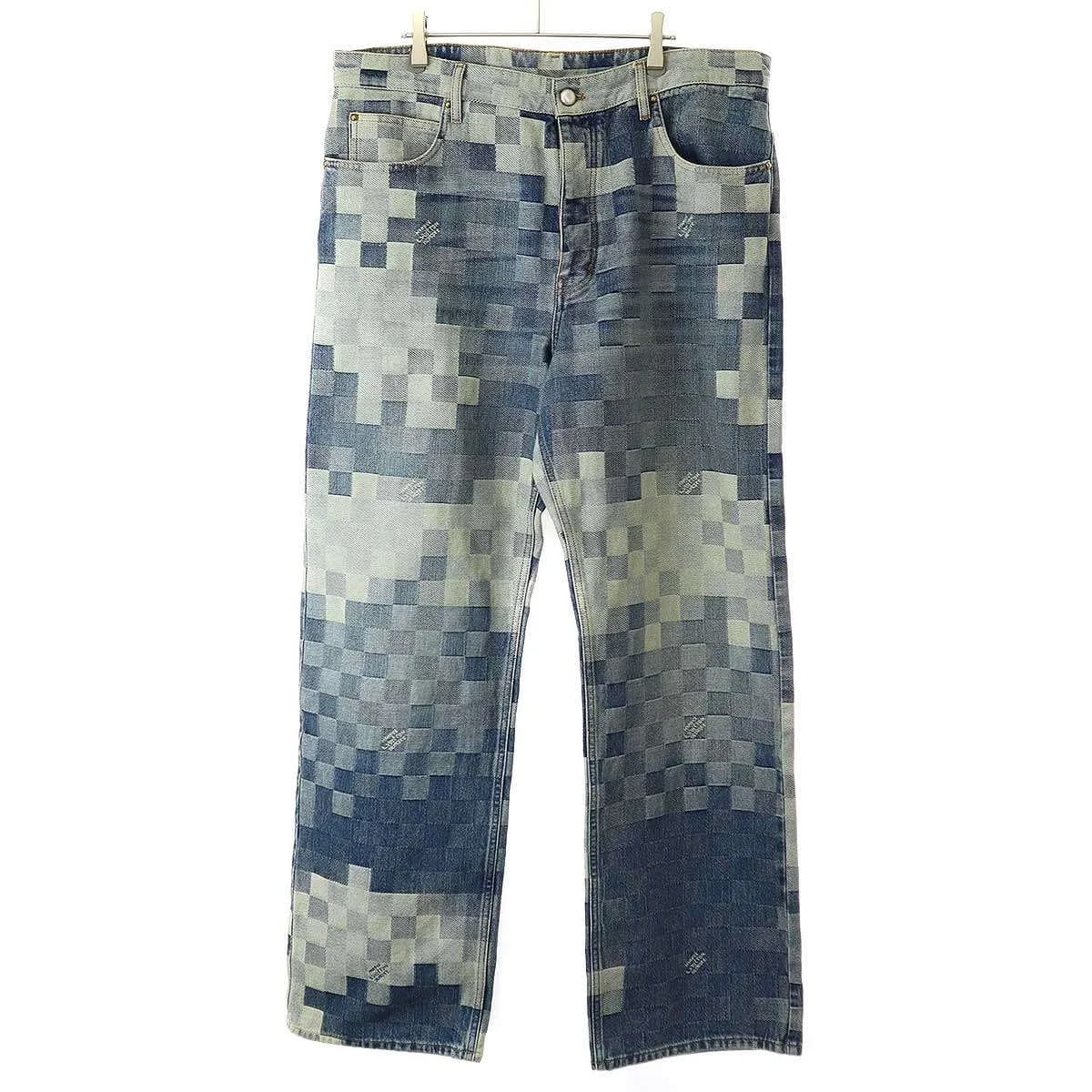LOUIS VUITTON ルイヴィトン 24SS ダミエデニムスケートデニムパンツ RM241 GCO HQD87W