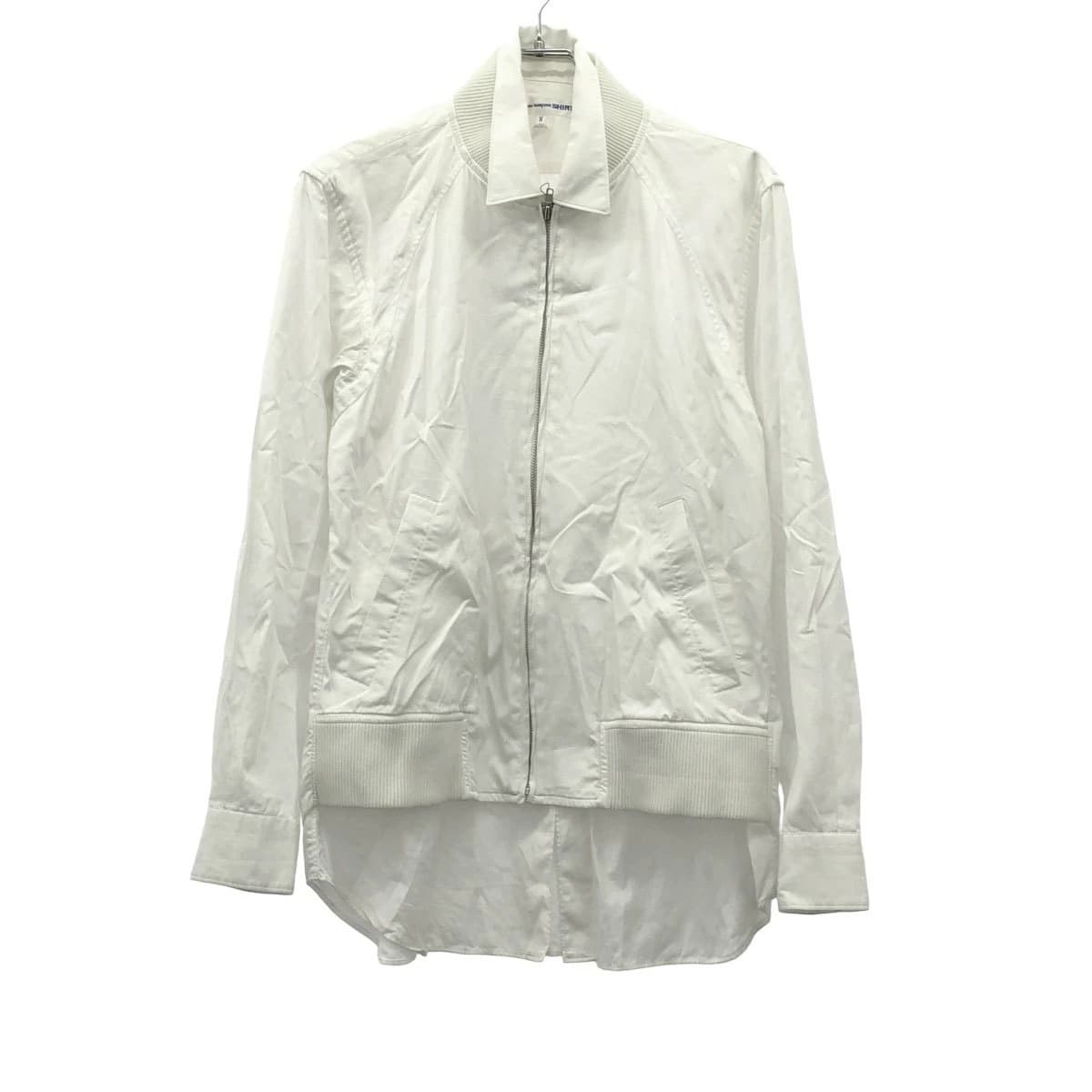 COMME des GARCONS コムデギャルソンシャツ 19AW レイヤードデザインジップアップシャツジャケット