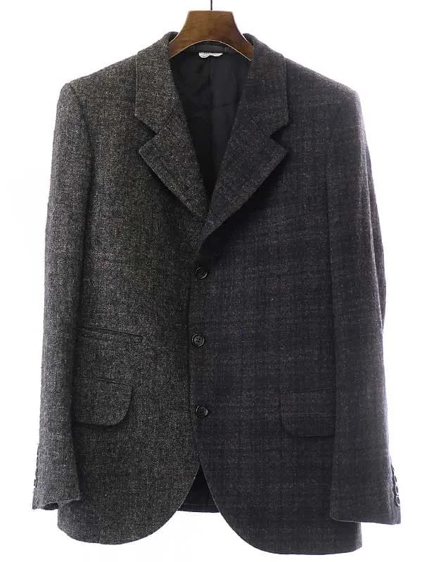 COMME des GARCONS コムデギャルソン オム ドゥ 22AW ツイード切替テーラードジャケット