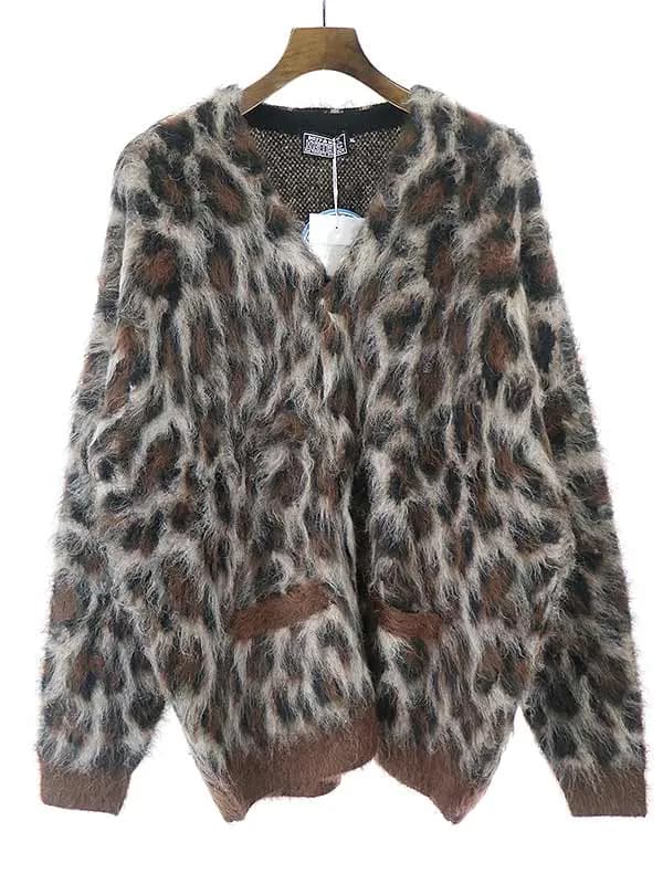 HYSTERIC GLAMOUR ヒステリックグラマー 21AW レオパードモヘアカーディガン
