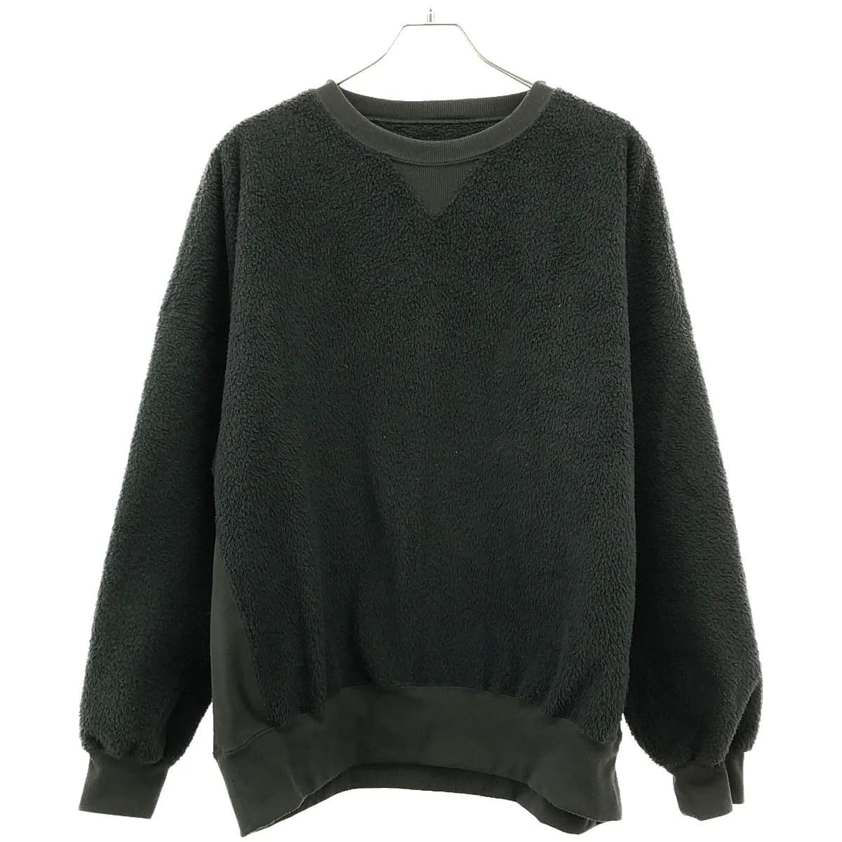 1piu1uguale3 ウノピゥウノウグァーレトレ DROP SHOULDER CREW ドロップショルダーフリースクルーネックプルオーバー