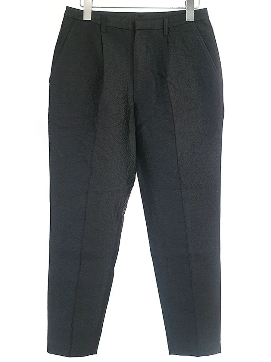 AKIRANAKA アキラ ナカ 14AW ウールシルクスラックスパンツ