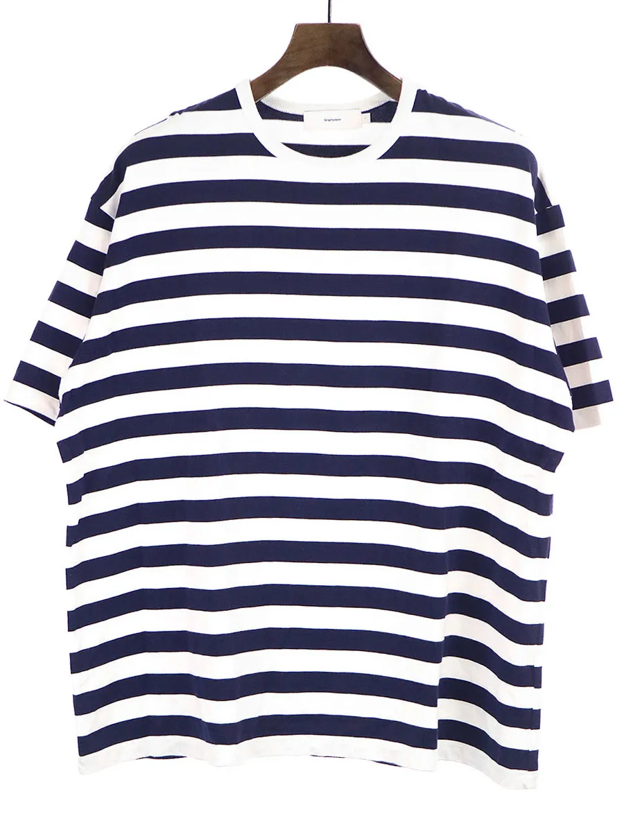 Graphpaper グラフペーパー 20SS Border S/S Tee ボーダープリントTシャツ
