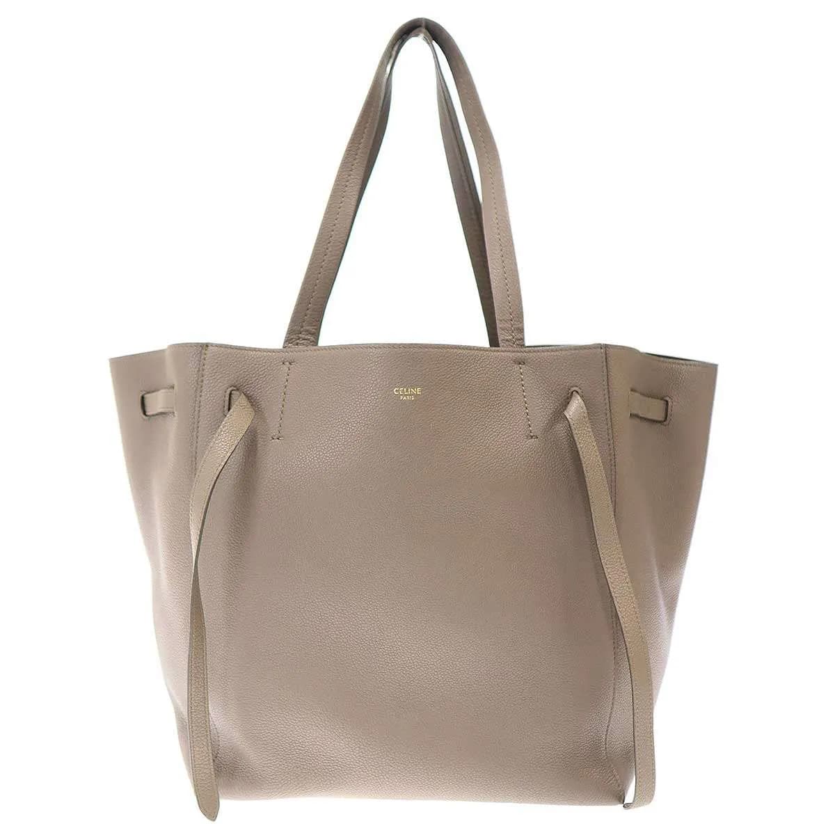 CELINE セリーヌ フィービーファイロ カバ ファントム スモール レザートートバッグ 189023TNI