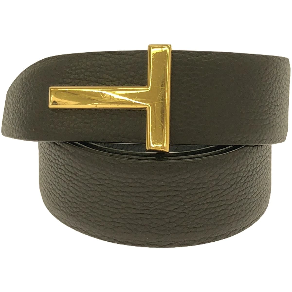 TOM FORD トム フォード Tバックルレザーベルト TB178T