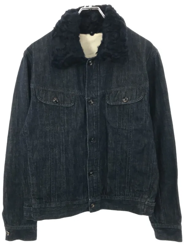 Maison Margiela メゾン マルタン マルジェラ 14 13AW ファーカラーデニムトラッカージャケット