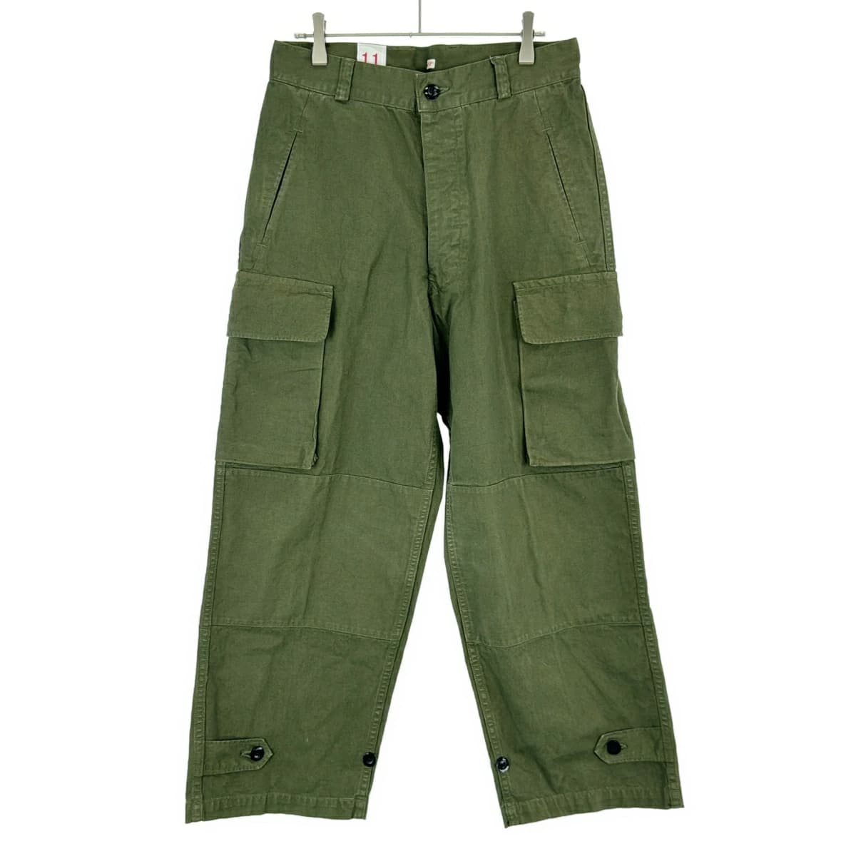 OUTIL ウティ pantalon blesle フレンチワーク綿麻カーゴパンツ