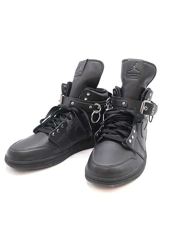 COMME des GARCONS コムデギャルソン × ナイキ 19AW AIR JORDAN 1 HI STRAP SP-C ハイカットベルクロスニーカー