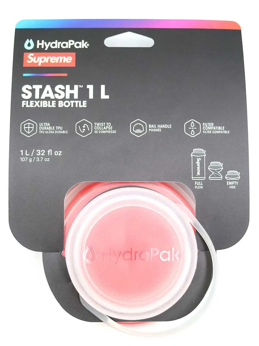 Supreme シュプリーム HydraPak Stash 1.0L Bottle ウォーターボトル