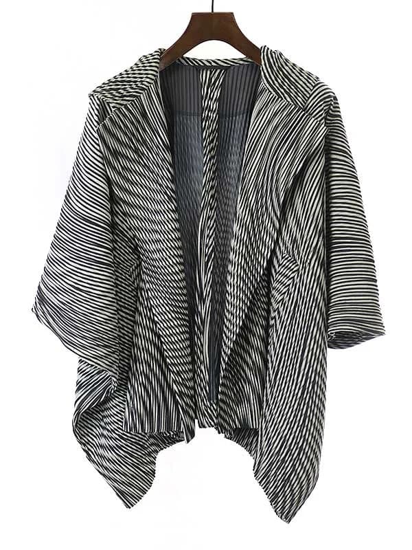 ISSEY MIYAKE オム プリッセ イッセイ ミヤケ 22SS BODY FLOW 総柄プリーツフーデッドジャケット
