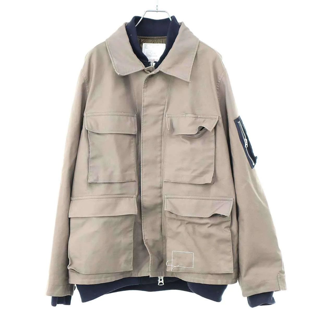 sacai サカイ ダブルタップス 25SS Cotton Back Satin Jacket ジャケット
