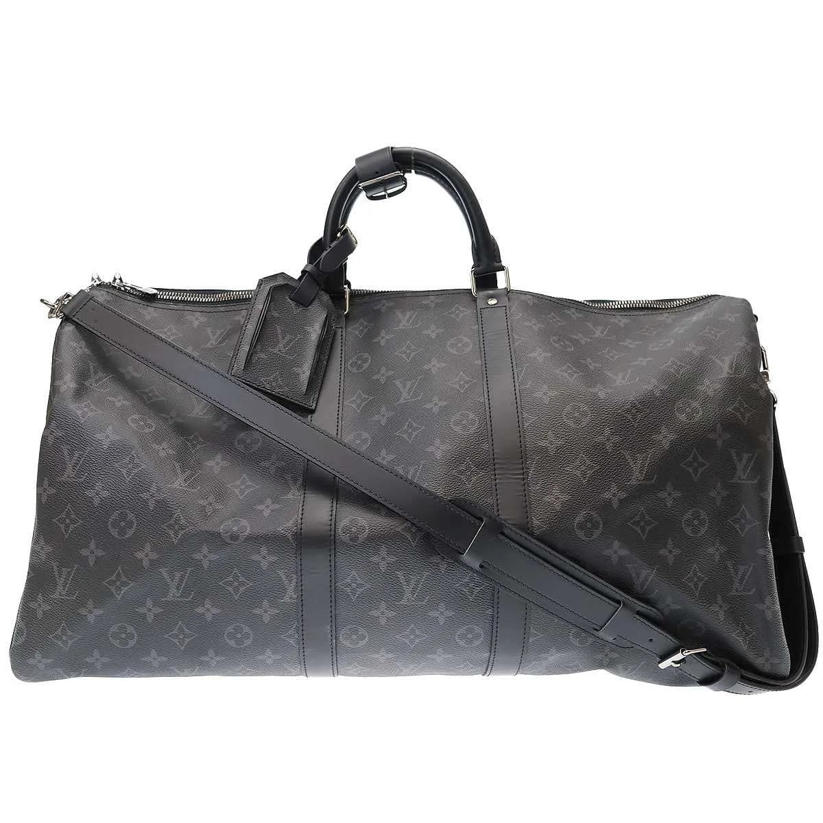 LOUIS VUITTON ルイヴィトン 2016 Keepall Bandouliere 55 Monogram Eclipse キーポル・バンドリエール 55 ショルダーバッグ M40605
