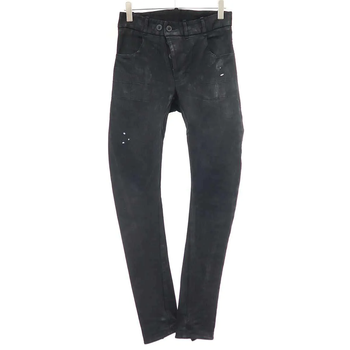 BORIS BIDJAN SABERI ボリスビジャンサベリ P13 TF TIGHT FIT PANTS タイトフィット コーティングデニムパンツ F1504K