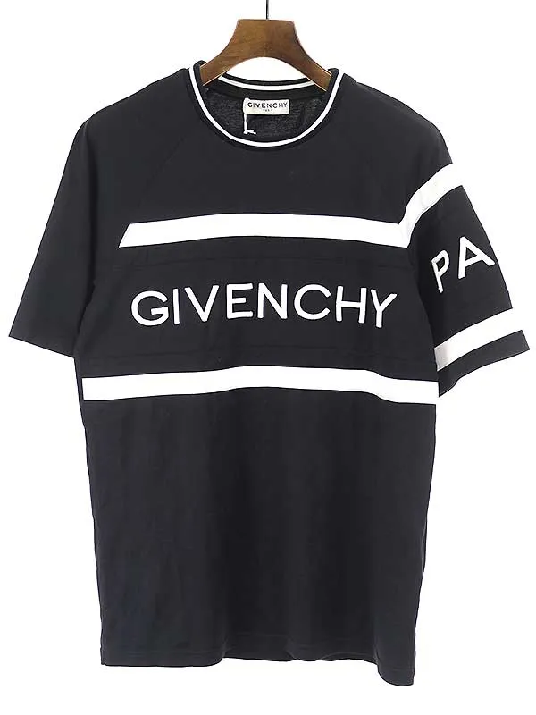 GIVENCHY ジバンシィ 19SS コントラストロゴ刺繍Tシャツ