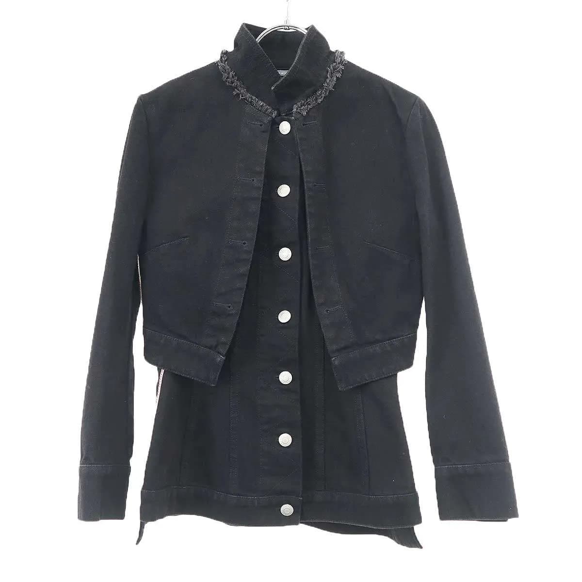 ALEXANDER McQUEEN アレキサンダーマックイーン レイヤードデザイン ペプラムデニムジャケット 524230 QLM05