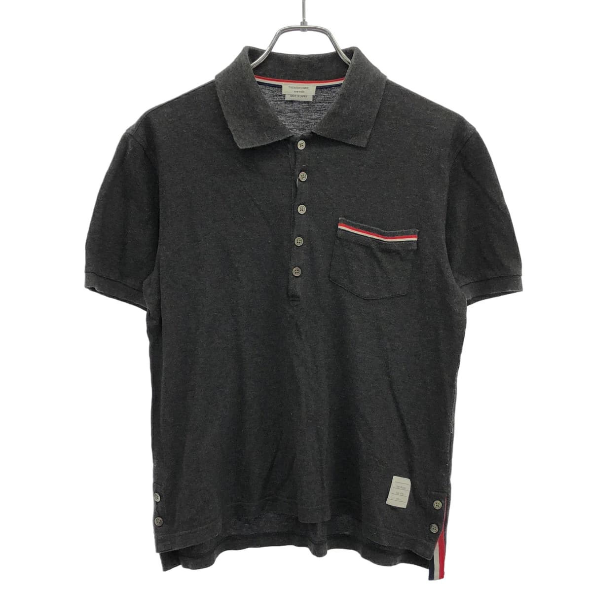 THOM BROWNE トム ブラウン ピケ ポケット ポロシャツ MJP022A-01455025