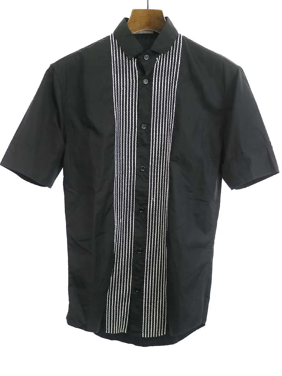 Dior HOMME ディオールオム フロントステッチデザイン半袖シャツ