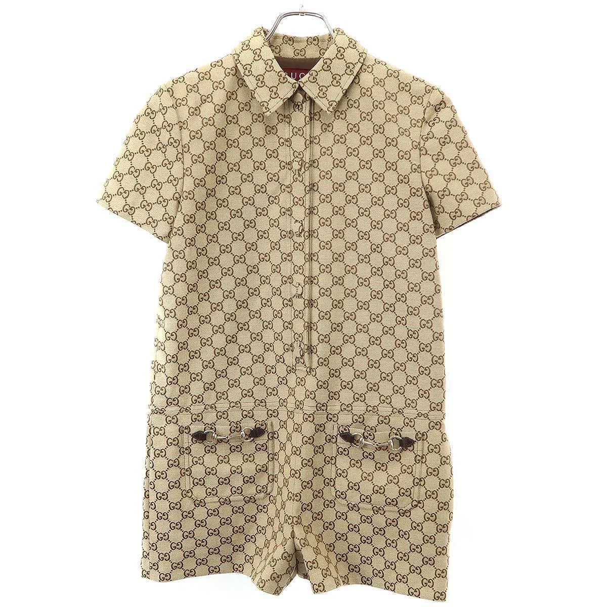 GUCCI グッチ ホースビット GGキャンバス ジャンプスーツ オールインワン 781457 Z8BRZ
