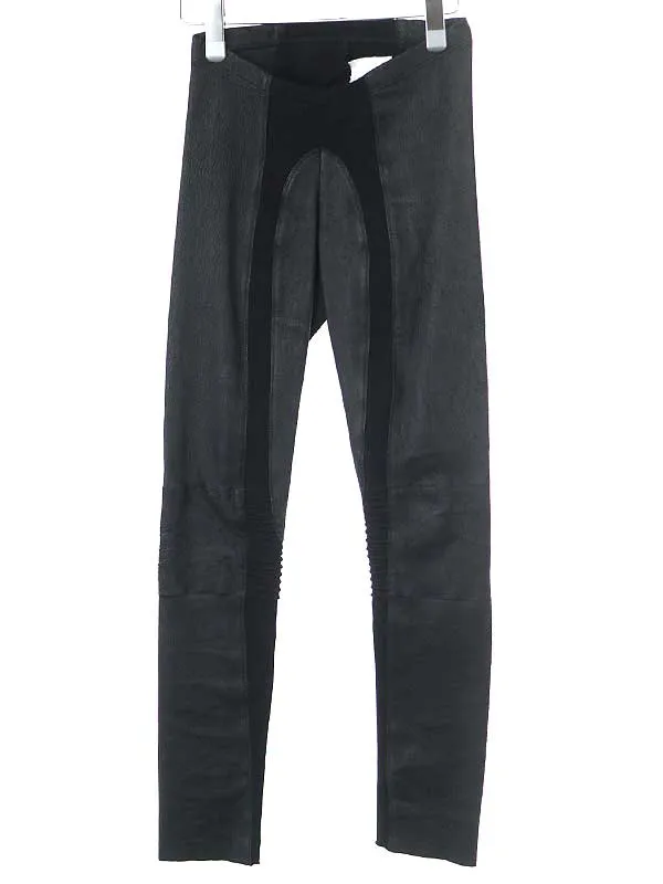 Rick Owens リックオウエンス 10AW ラムレザーバイカースキニーレギンスパンツ