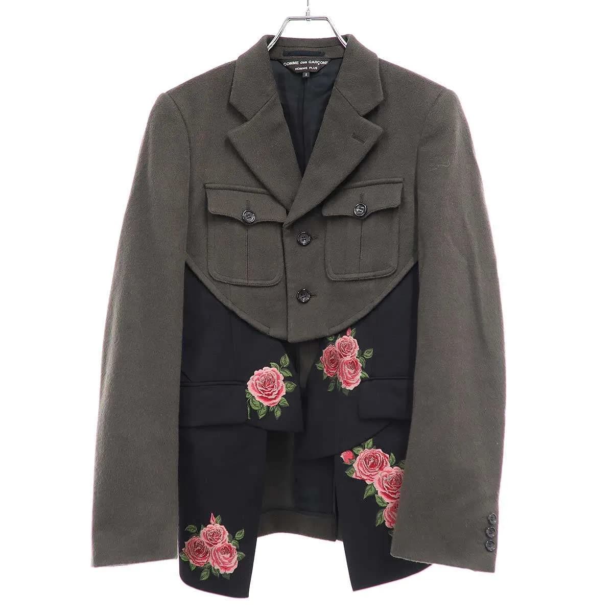 COMME des GARCONS コム デギャルソンオムプリュス 22SS ローズ ウールジャケット