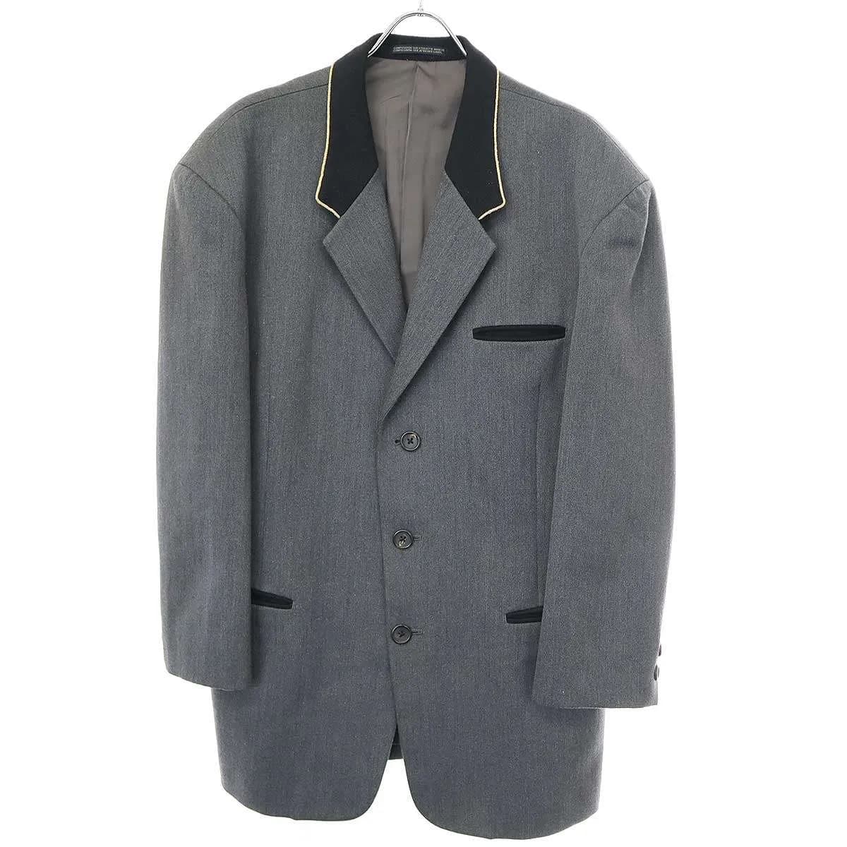 Yohji Yamamoto ヨウジヤマモト プールオム 1987AW Piping Jacket ウールパイピングジャケット