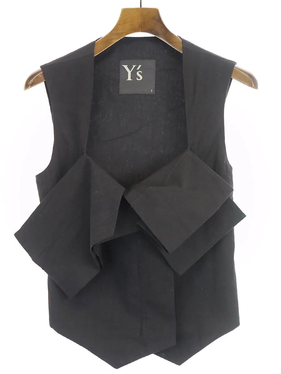 Y's ワイズ 16SS フロントデザインジップジレベスト