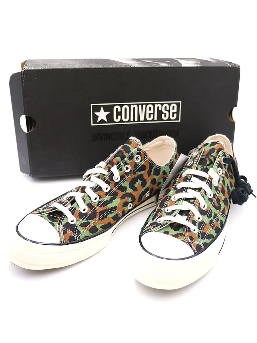 WACKO MARIA ワコマリア×コンバース INVINCIBLE CHUCK TAYLOR 70 レオパードローカットスニーカー