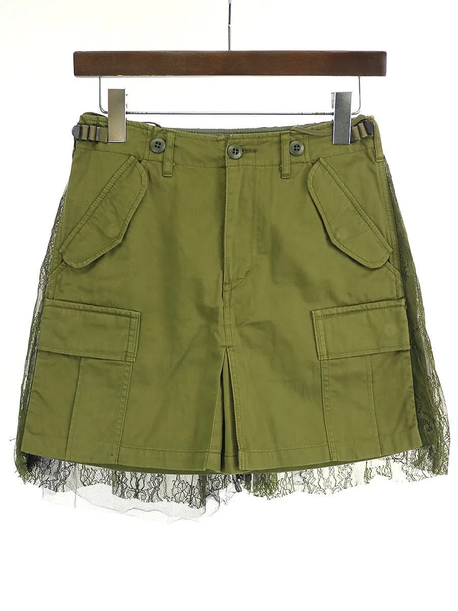 Maison MIHARA YASUHIRO ミハラヤスヒロ レースドッキングミリタリースカート