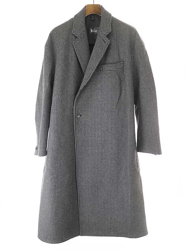THE RERACS ザ リラクス 19AW チェックウールルーズチェスターコート