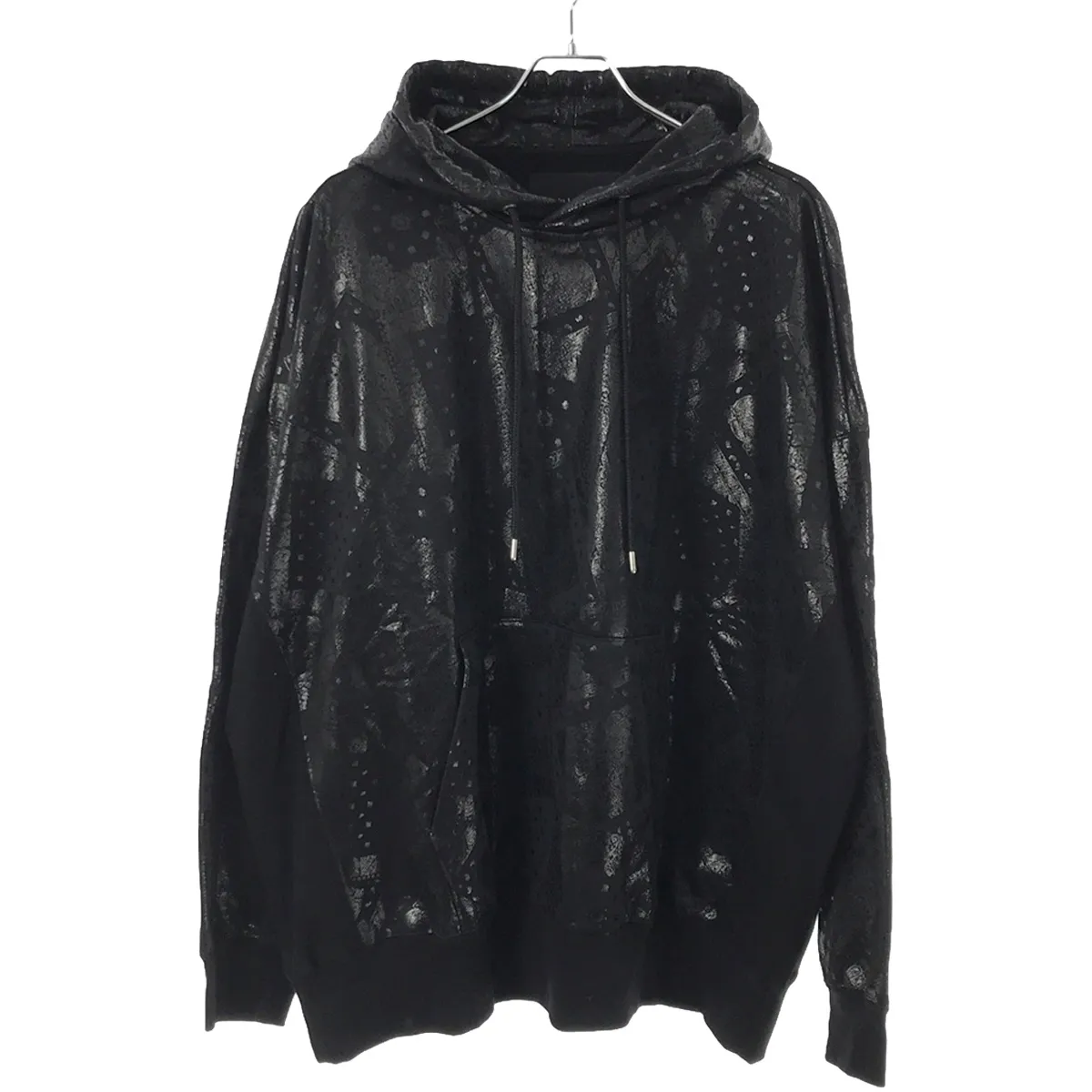 1piu1uguale3 ウノピゥウノウグァーレトレ DROP SHOULDER PULLOVER BANDANA PARKA バンダナプリントスウェットパーカー MRB489