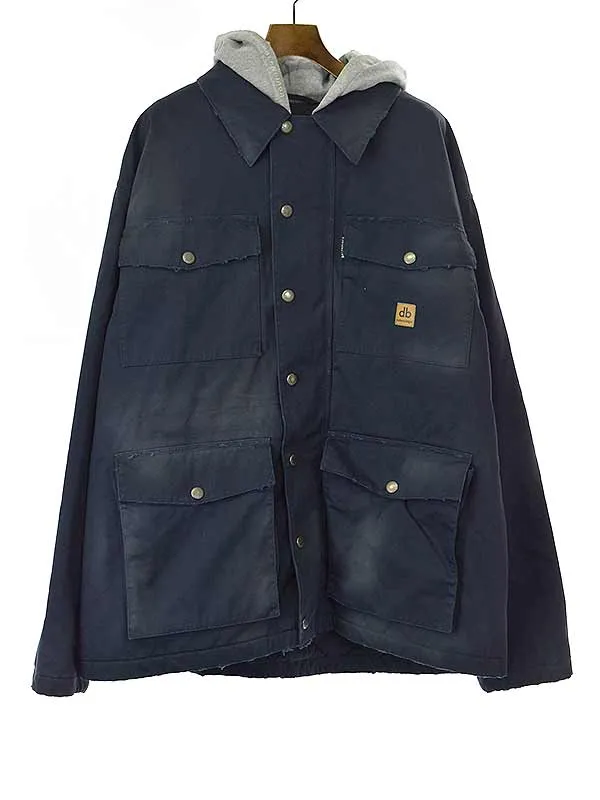 BALENCIAGA バレンシアガ 23AW DOUBLE B ワークジャケット パーカー