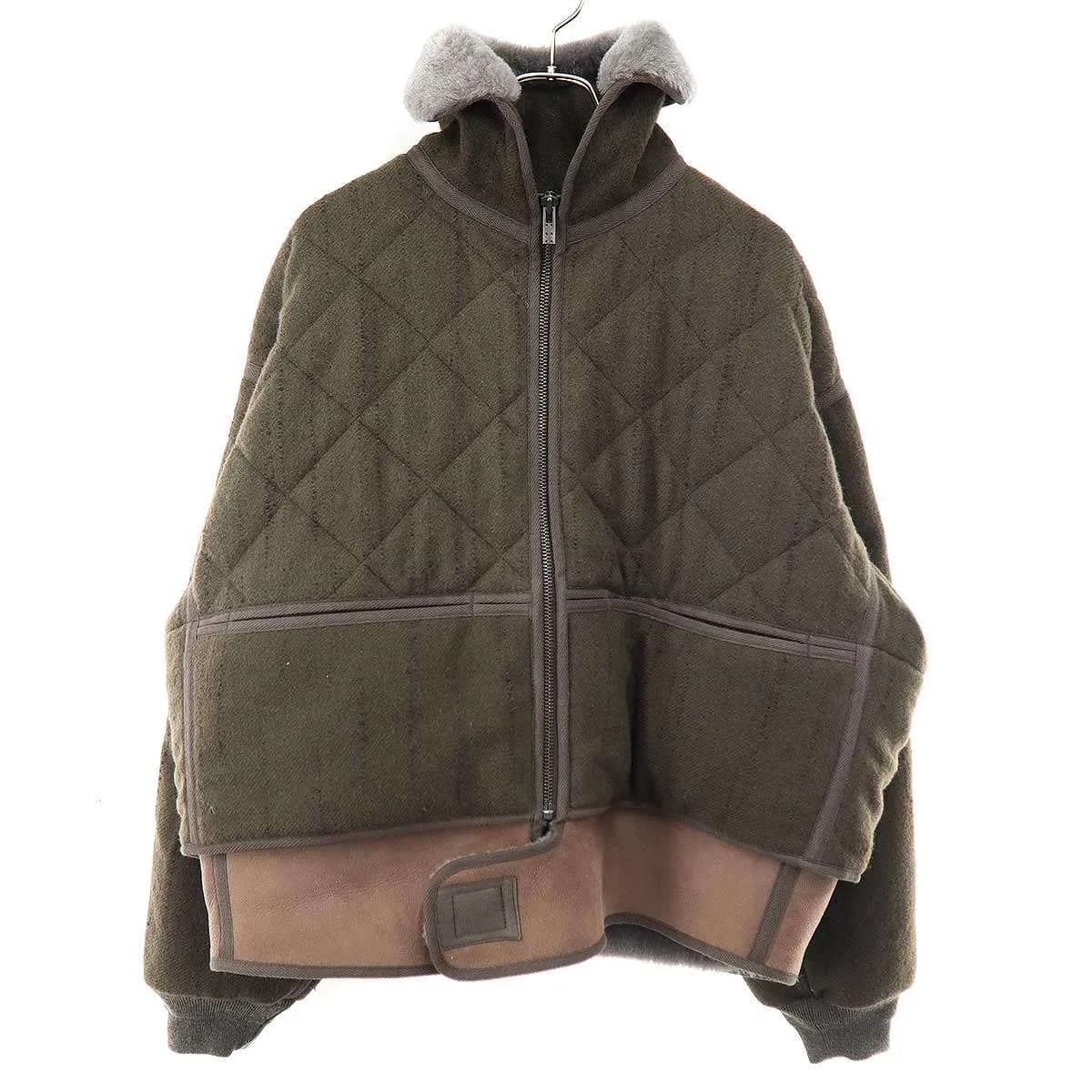 DEVOA DEVOA デヴォア 24AW Quilted Jacket Faliero Sarti キルティングウールレイヤードムートンジャケット
