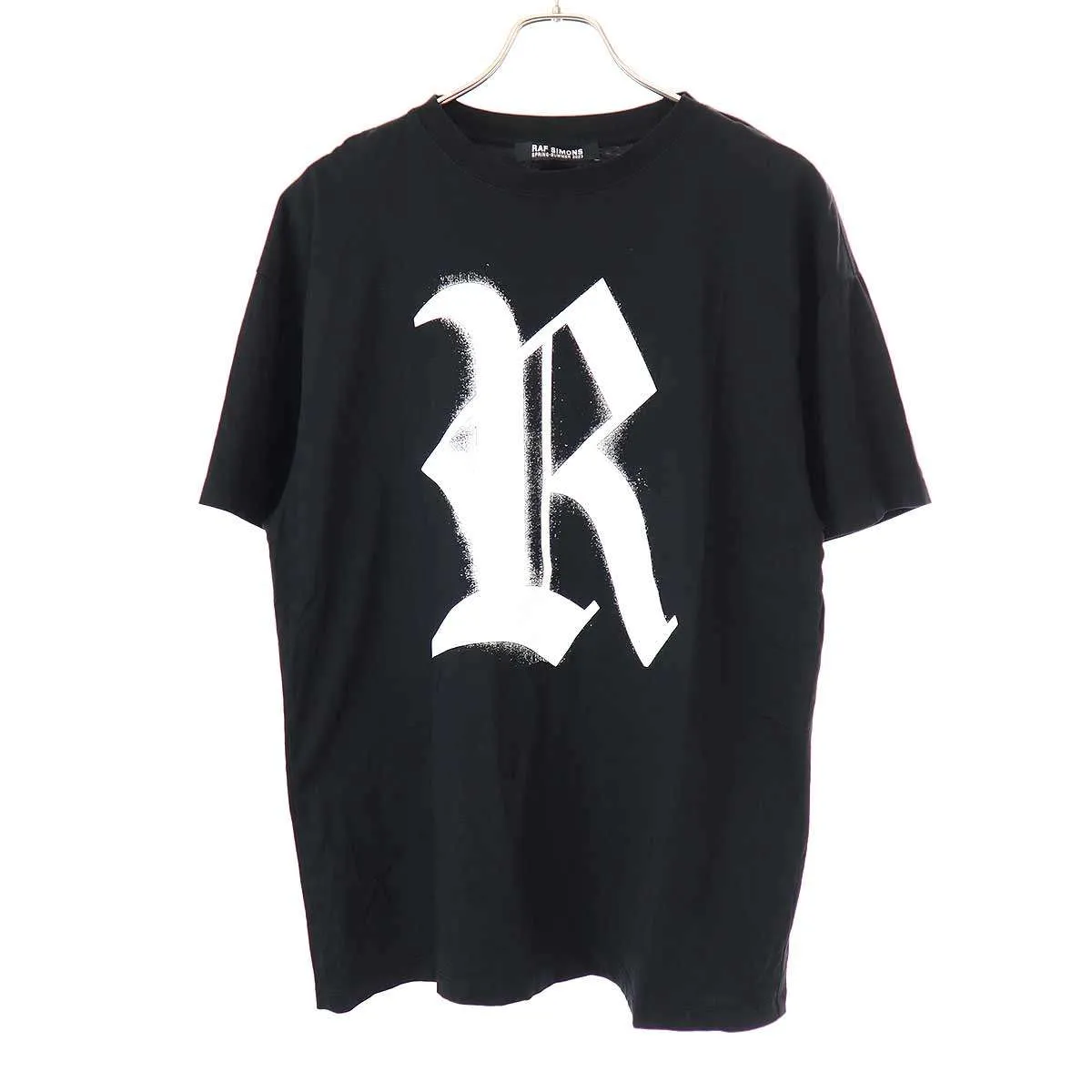 RAF SIMONS ラフシモンズ 23SS RロゴプリントクルーネックTシャツ 231-120