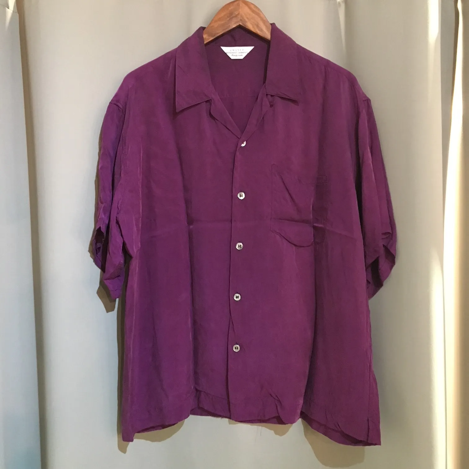 UNUSED UNUSED 17SS OPEN COLLAR SHIRT