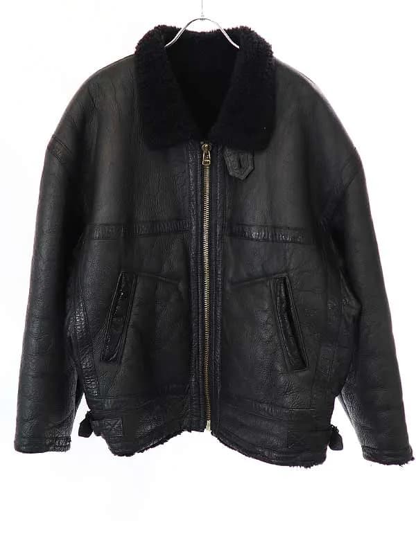 ISSEY MIYAKE イッセイミヤケ メン 1980's 筆タグ ムートンレザージャケット