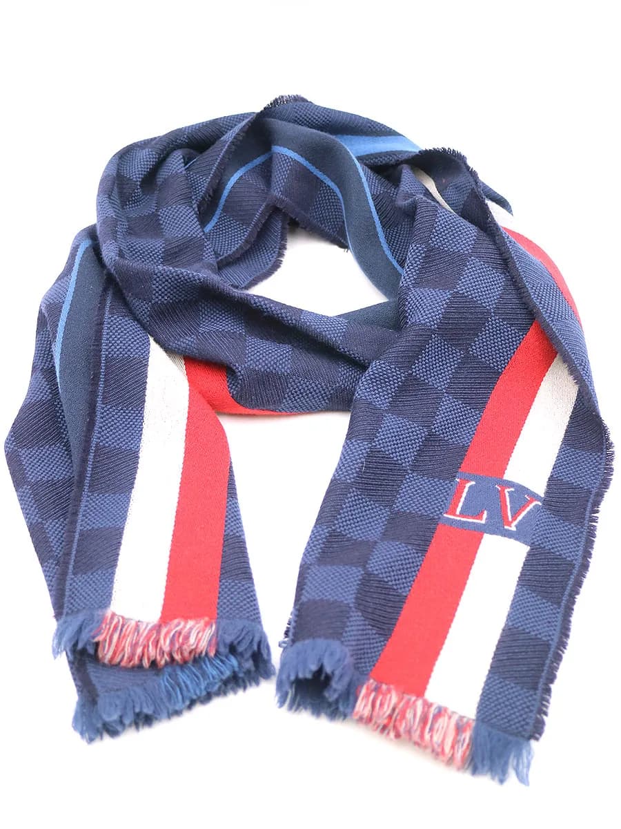 LOUIS VUITTON ルイヴィトン エシャルプ・メサジェ ダミエウールマフラー