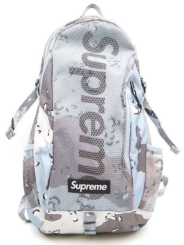 Supreme シュプリーム 20SS Backpack Blue Chocolate Chip Camo カモフラージュ柄バックパック