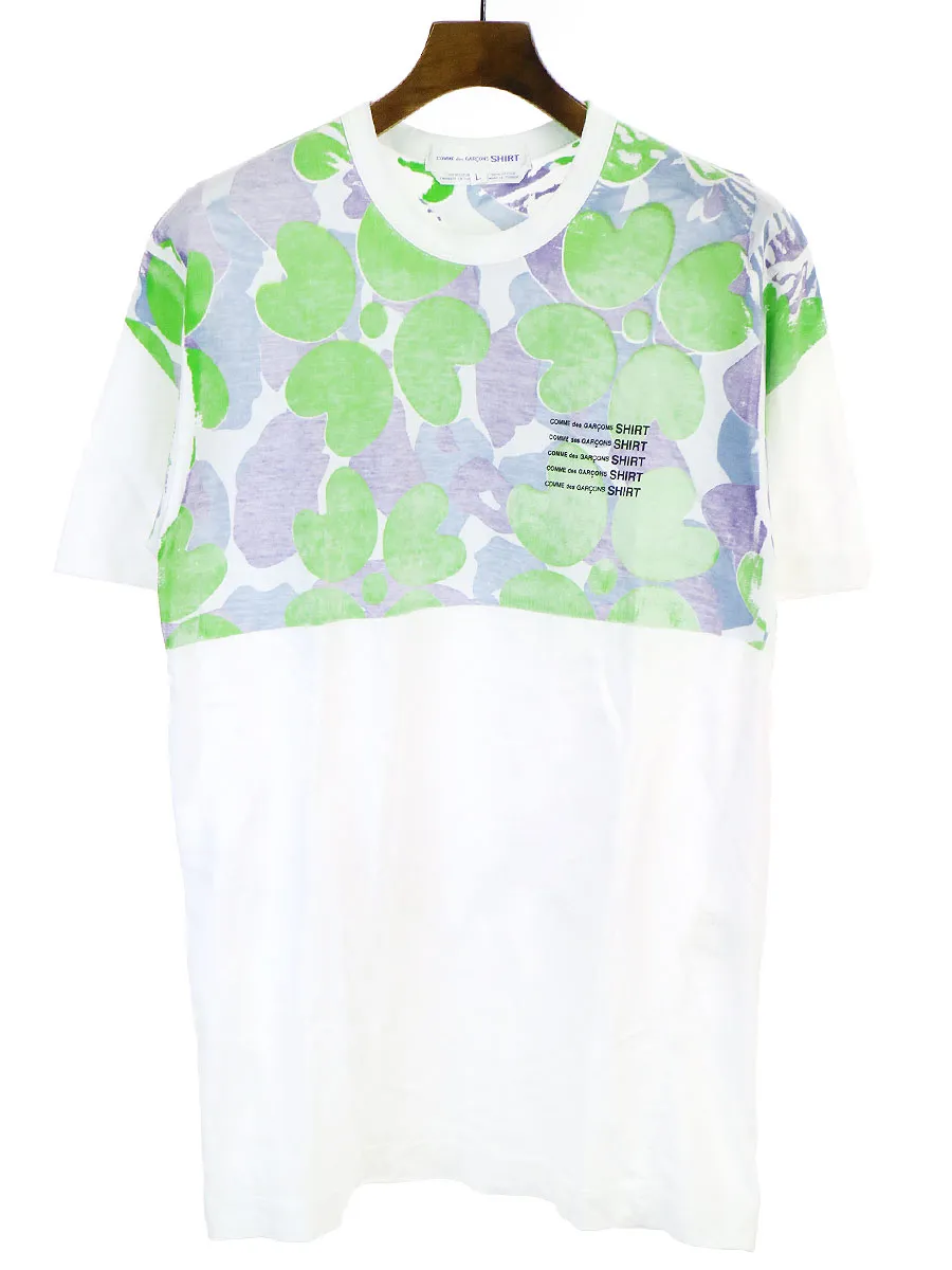 COMME des GARCONS コムデギャルソンシャツ 総柄プリントTシャツ