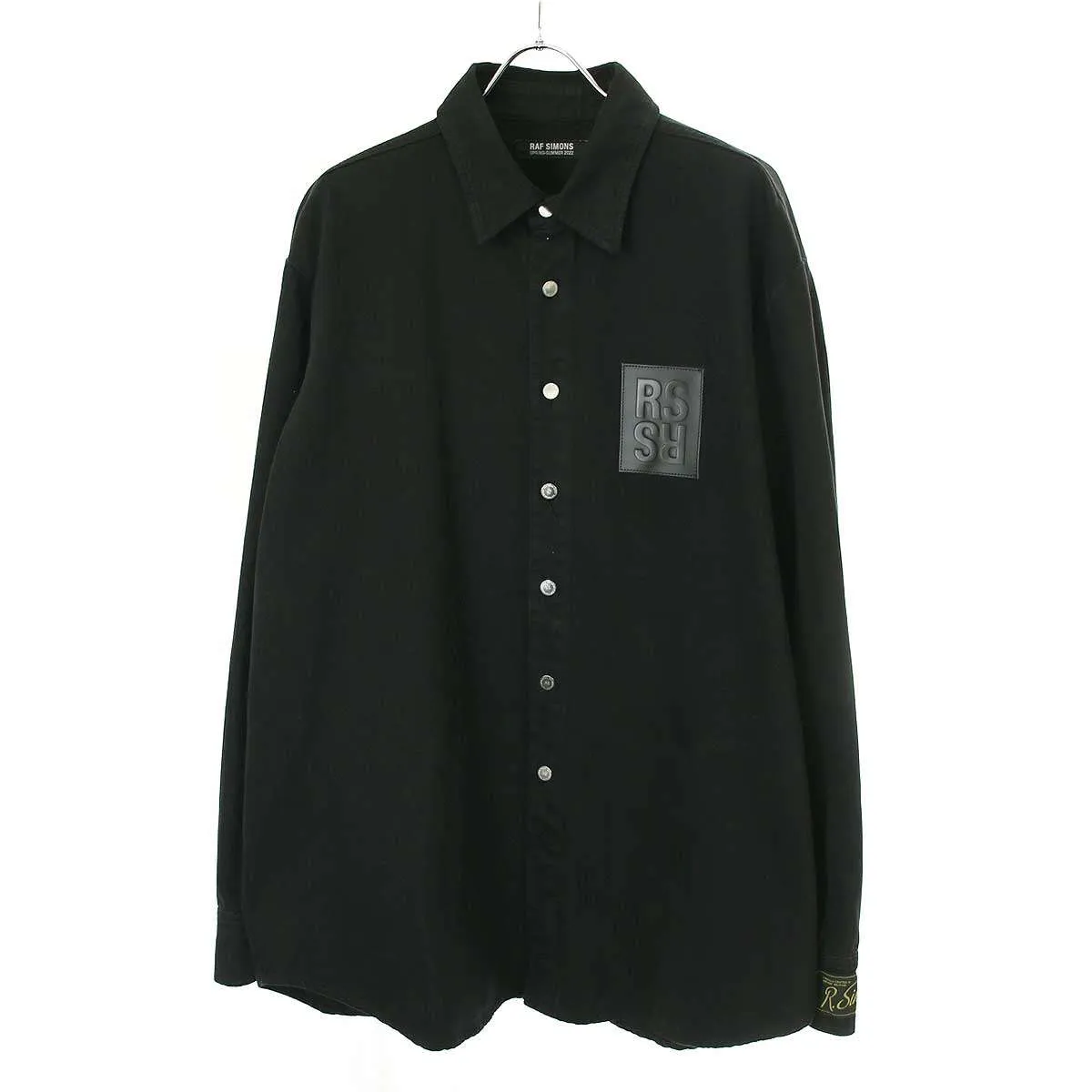 RAF SIMONS ラフシモンズ 22SS Straight fit denim shirt with label デニムシャツ