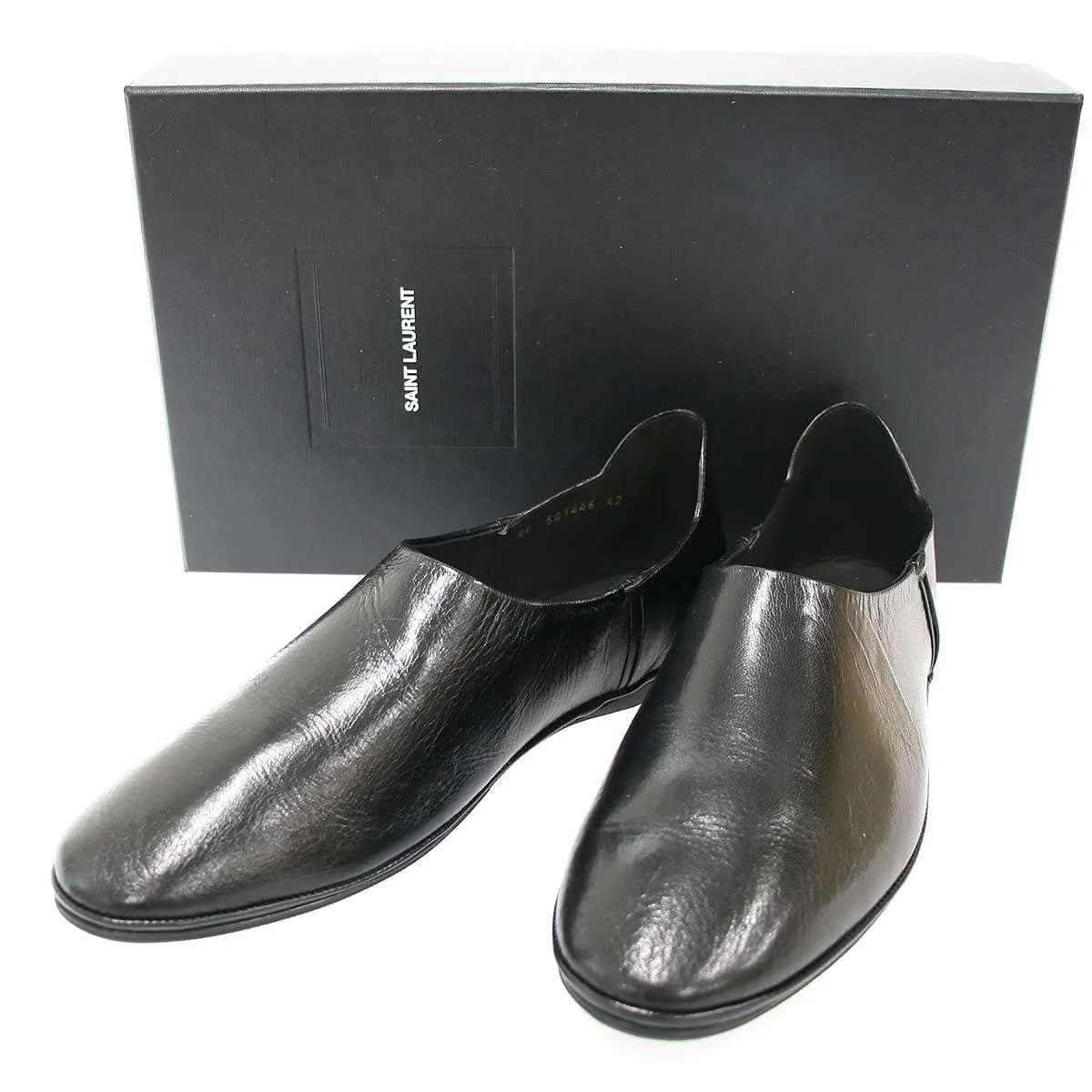 SAINT LAURENT サンローラン パリ レザースリッポンシューズ