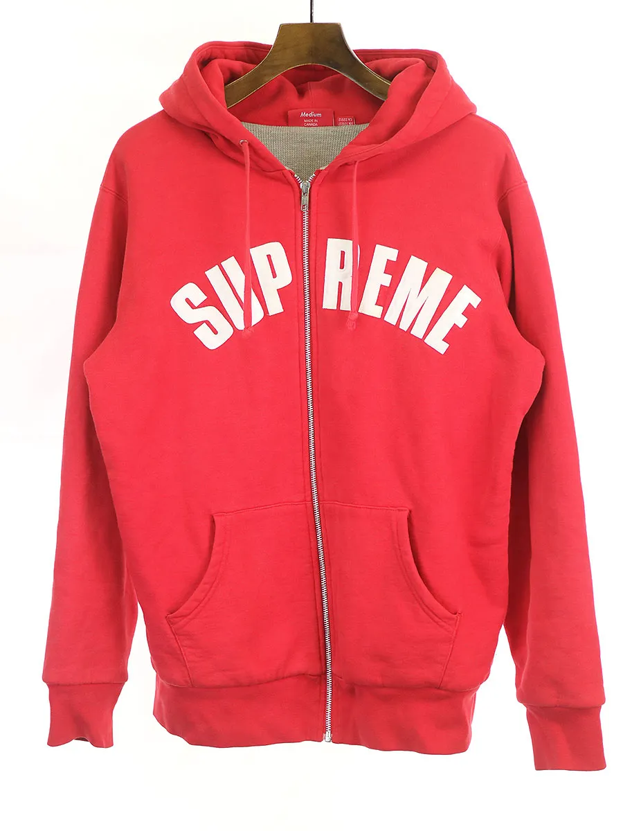 Supreme シュプリーム 12AW Arc Logo Thermal Zip Up ジップアップロゴスウェットパーカー