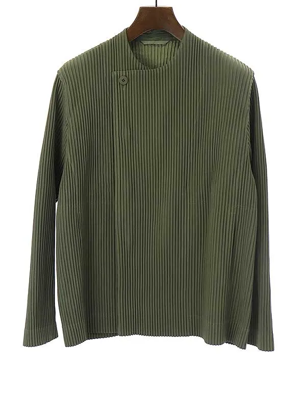 ISSEY MIYAKE オム プリッセ イッセイ ミヤケ 22SS TAILORED PLEATS 2 JACKET ノーカラープリーツジャケット