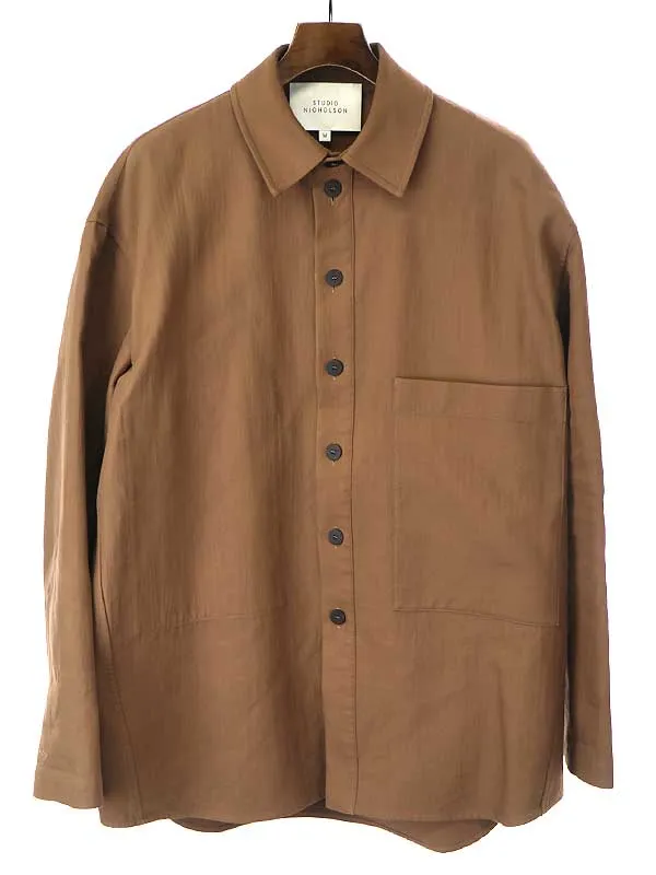 STUDIO NICHOLSON スタジオ ニコルソン BOWDOIN MENS OVERSHIRT オーバーサイズシャツ