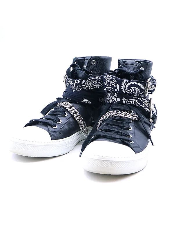AMIRI アミリ SUNSET BANDANA SNEAKER バンダナ レザーハイカットスニーカー